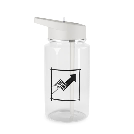 Motivational Tritan Water Bottle | Trendy Fitness Hydration with Arrow Design