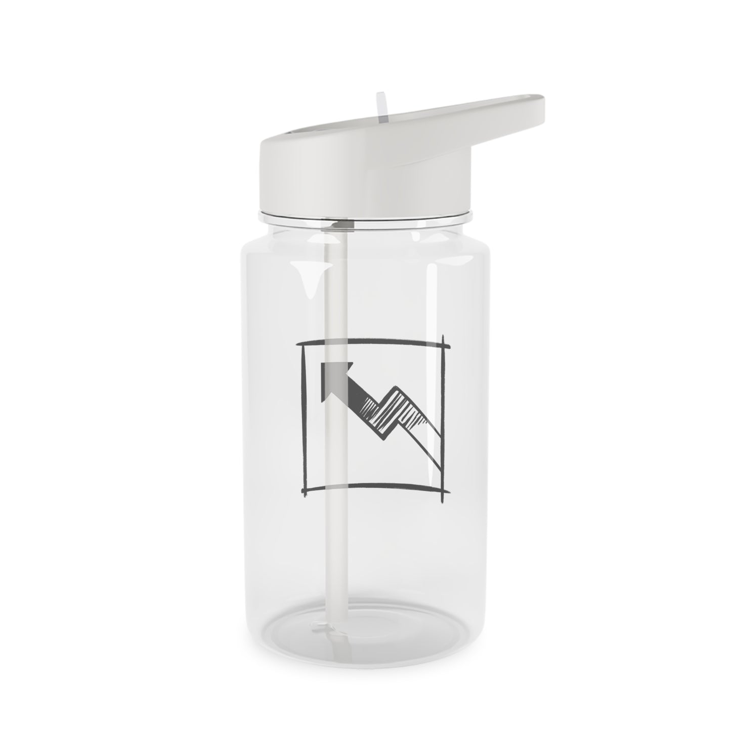 Motivational Tritan Water Bottle | Trendy Fitness Hydration with Arrow Design